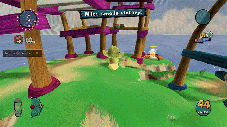 The same scene with SSAO darkening contact shadows