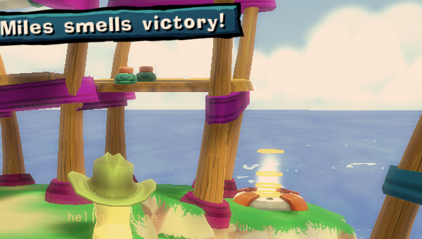 The same scene with bloom glow around bright areas